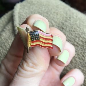 🛍 American Flag Fourth of July Pin Brooch